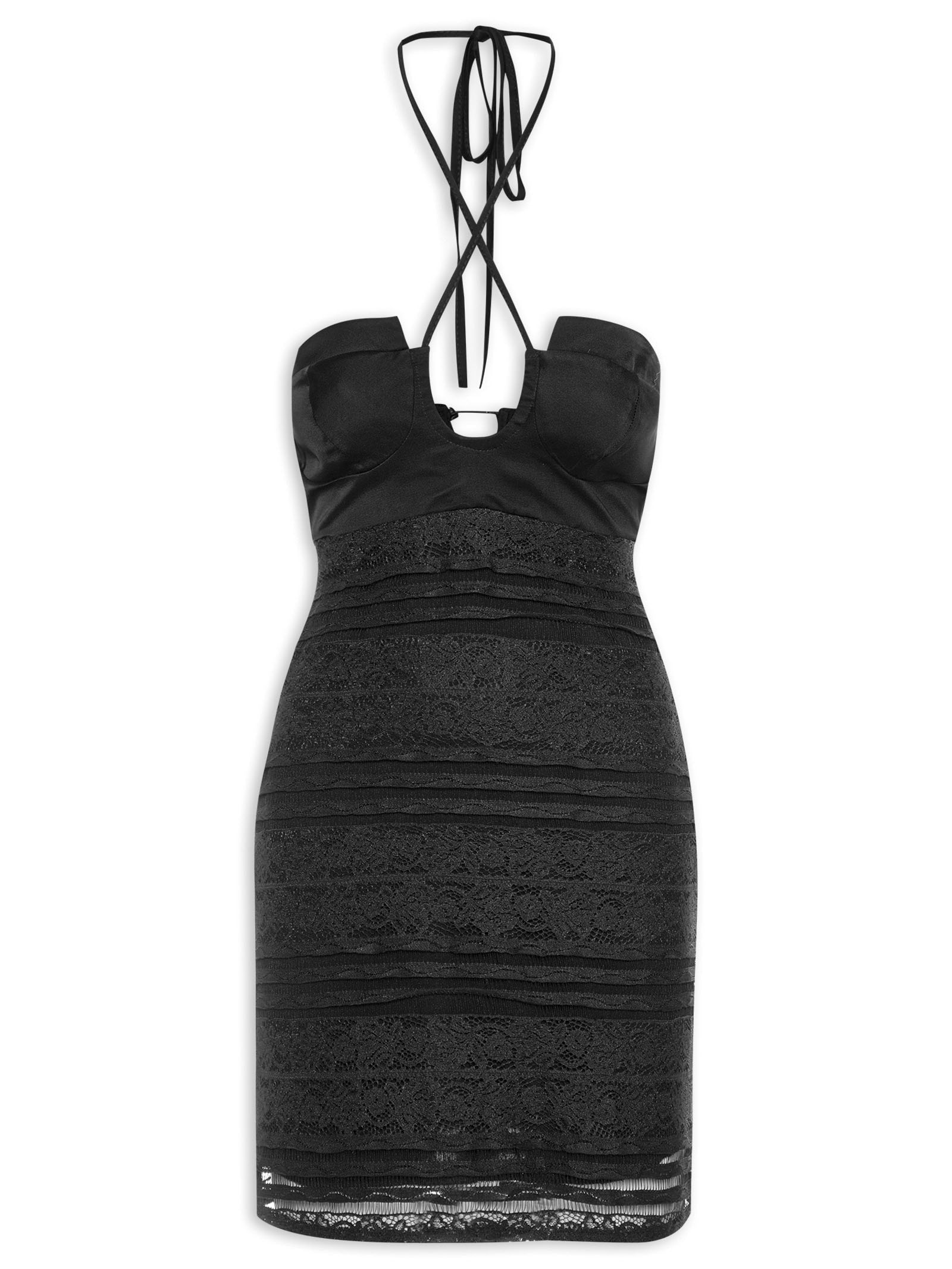 Vestido Renda Preto Colcci