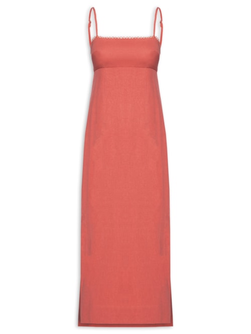 Vestido Reto Alcinhas – Vermelho