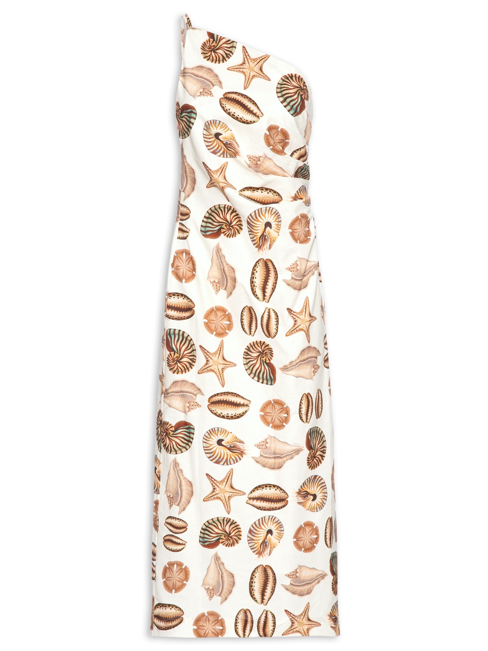Vestido Reto Conchas Off White Farm