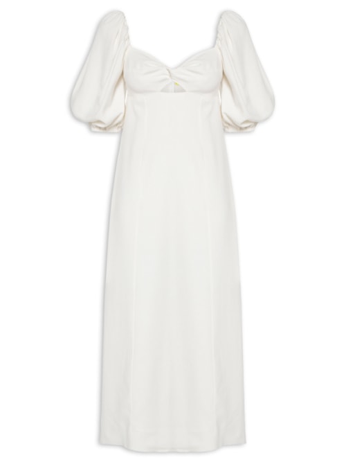 Vestido Reto Mangas – Branco