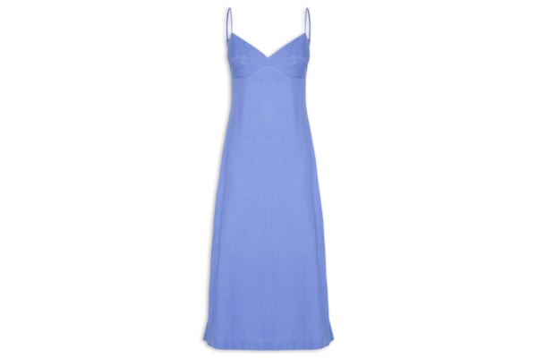 Vestido Reto Midi - Azul