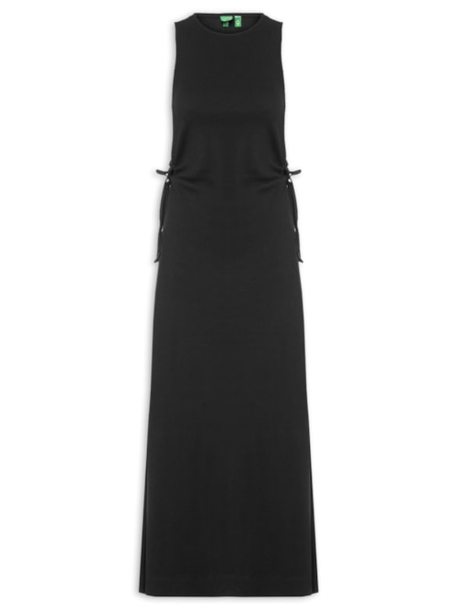 Vestido Rib Cavado – Preto