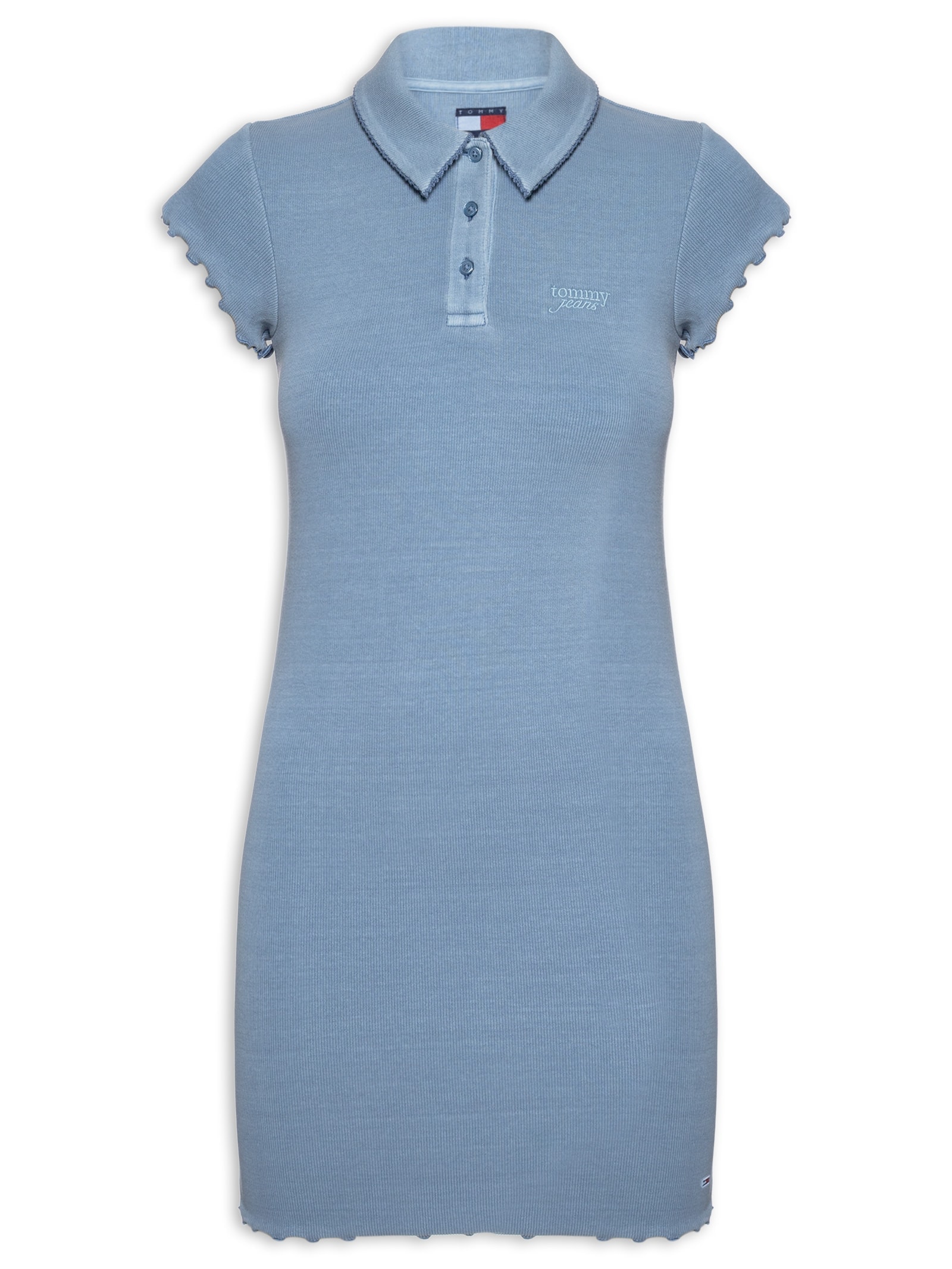Vestido Rib Polo Azul Tommy Jeans