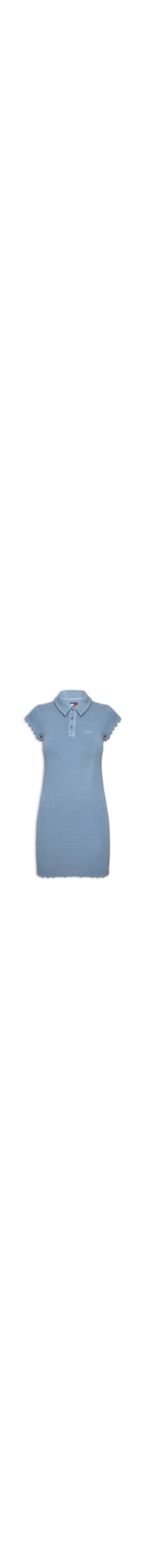 Vestido Rib Polo - Azul