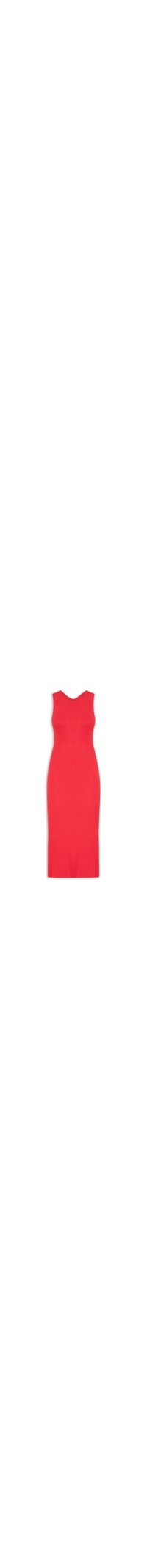 Vestido Ribana Decote Costas - Vermelho