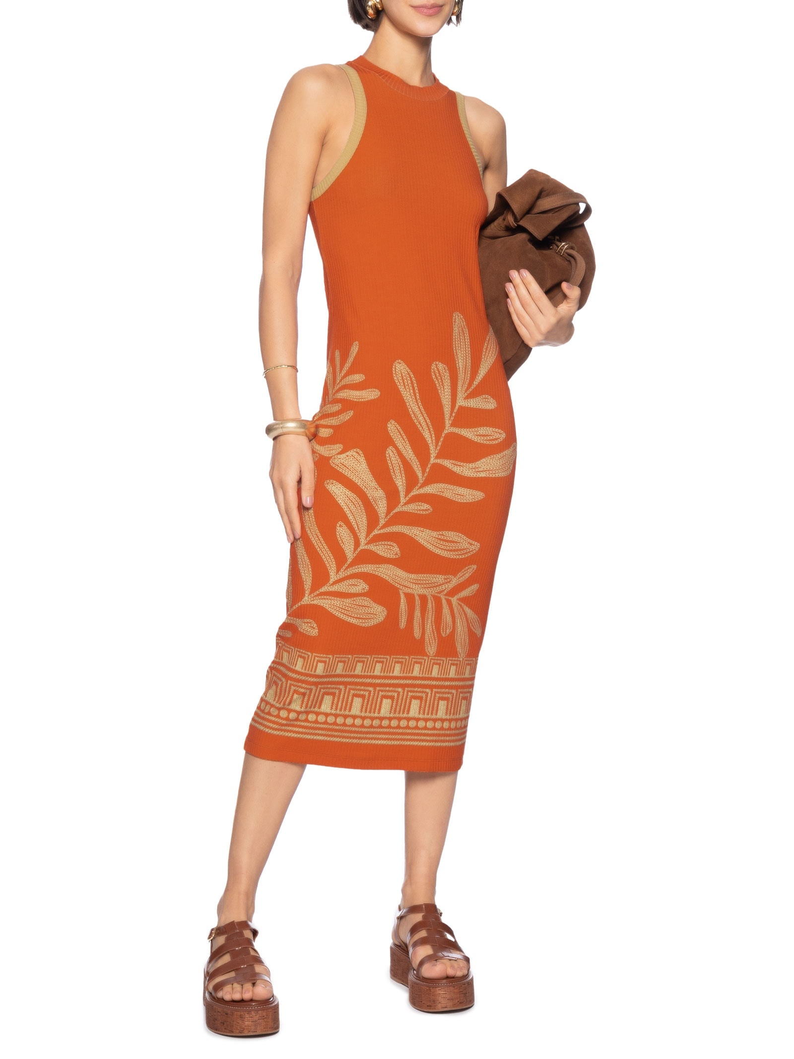 Vestido Ribana Laranja Colcci