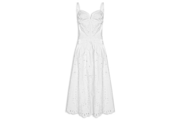 Vestido Richelieu Camafeu - Branco