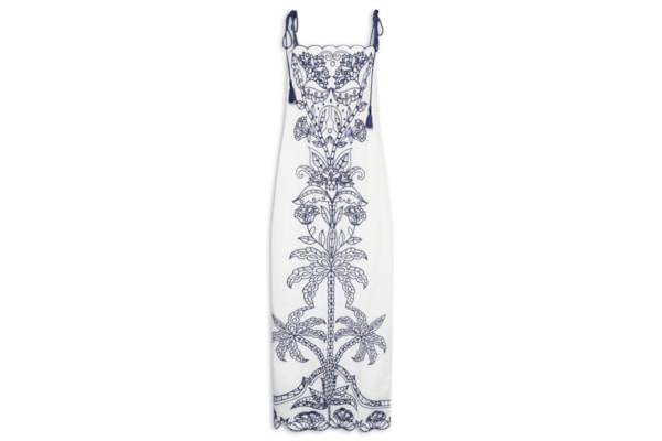 Vestido Richelieu Coqueiros - Branco