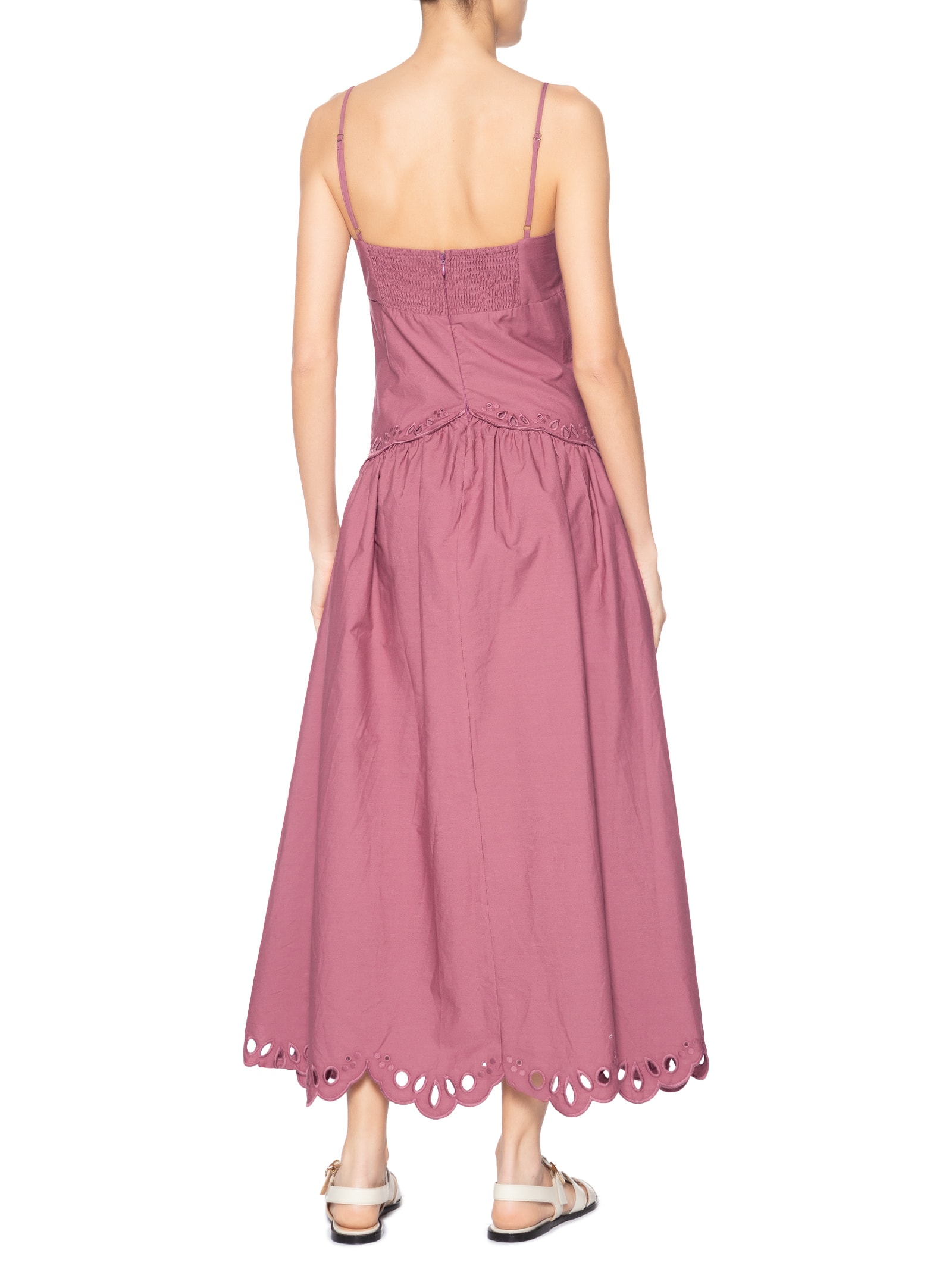 Vestido Richilieu Camafeu Roxo Farm