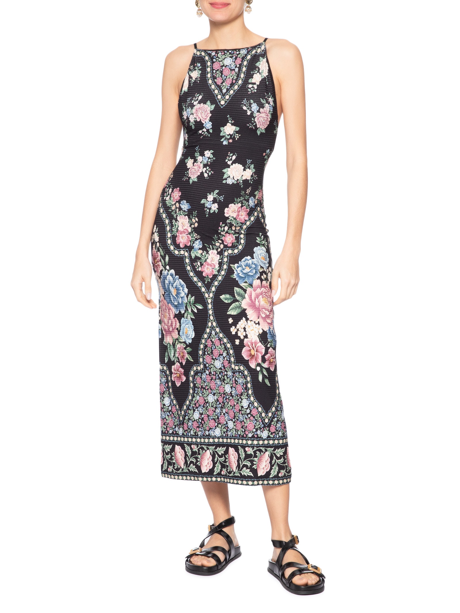 Vestido Romance Preto Farm