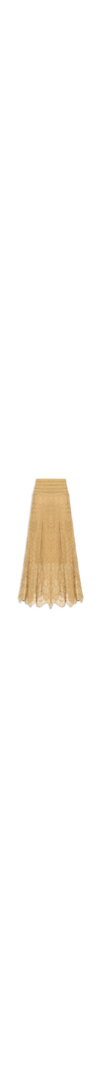 Vestido Saia Tricot Lurex - Dourado