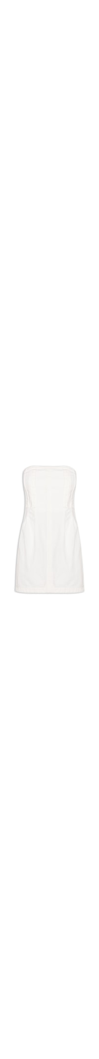 Vestido Sarja Tulipa - Branco