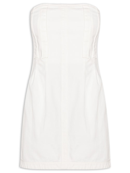 Vestido Sarja Tulipa – Branco