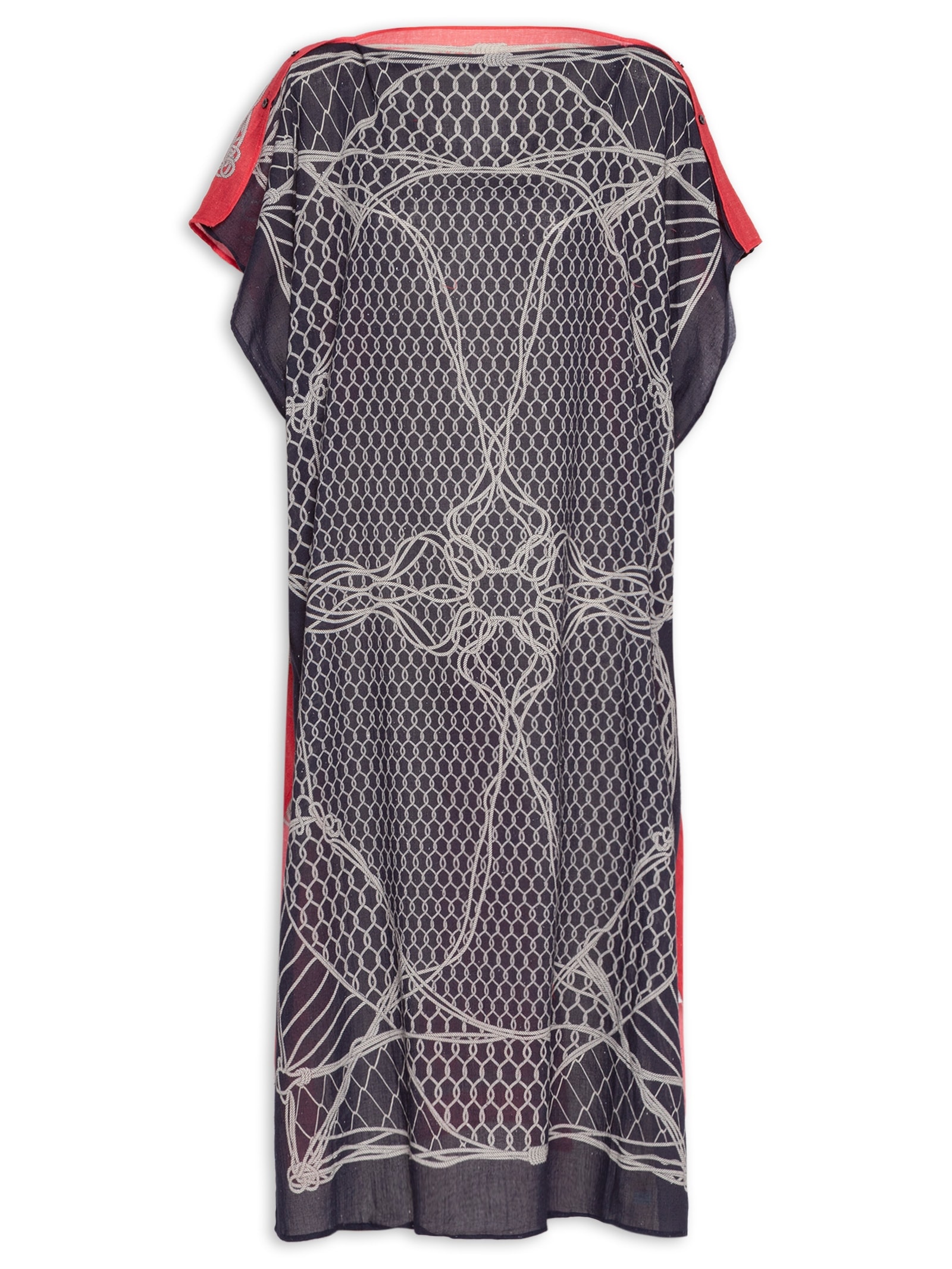 Vestido Scarf Knot Azul Osklen