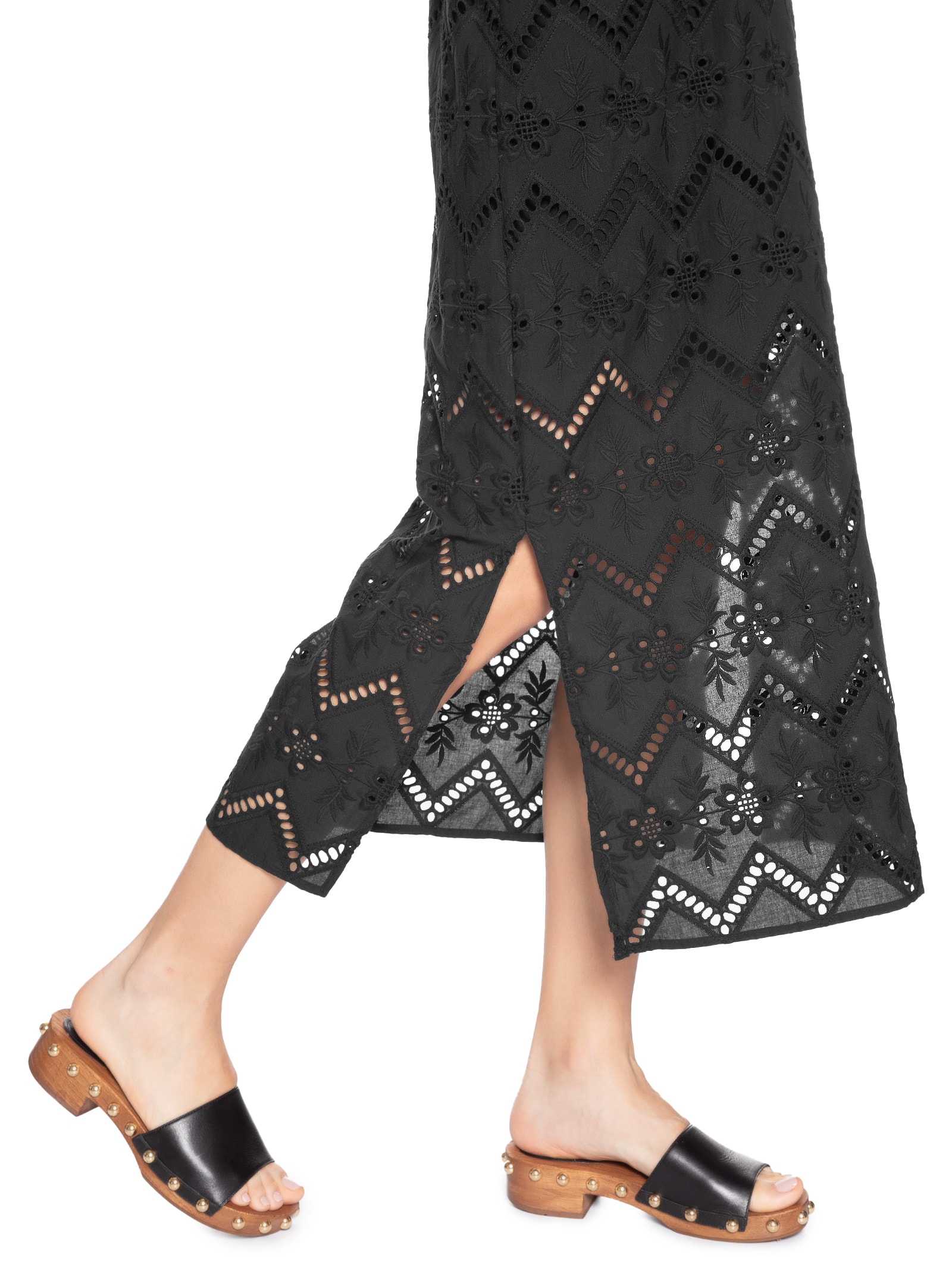 Vestido Sem Alça Bordado Gale Preto Maria Filó