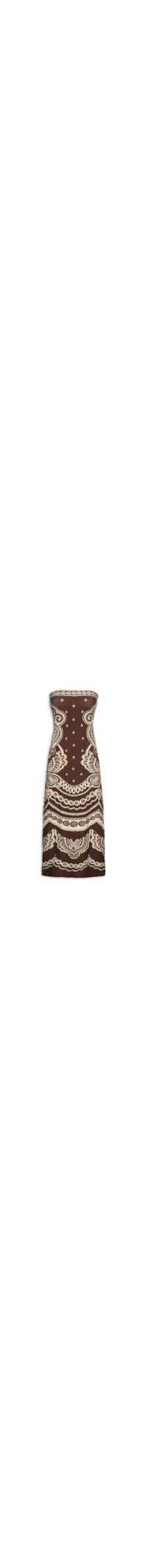 Vestido Sem Alça Nicole - Marrom