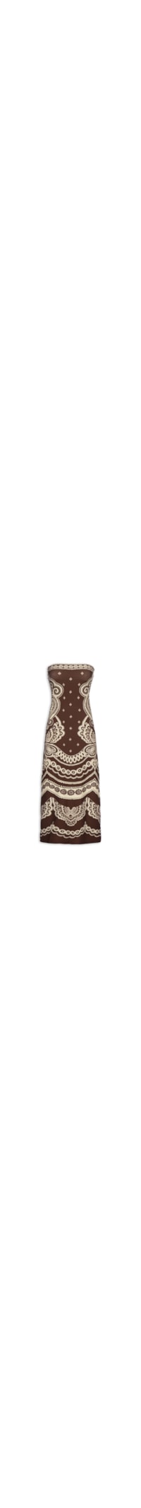 Vestido Sem Alça Nicole - Marrom
