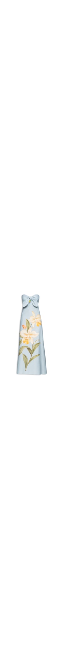 Vestido Sem Alça Orquídea - Azul