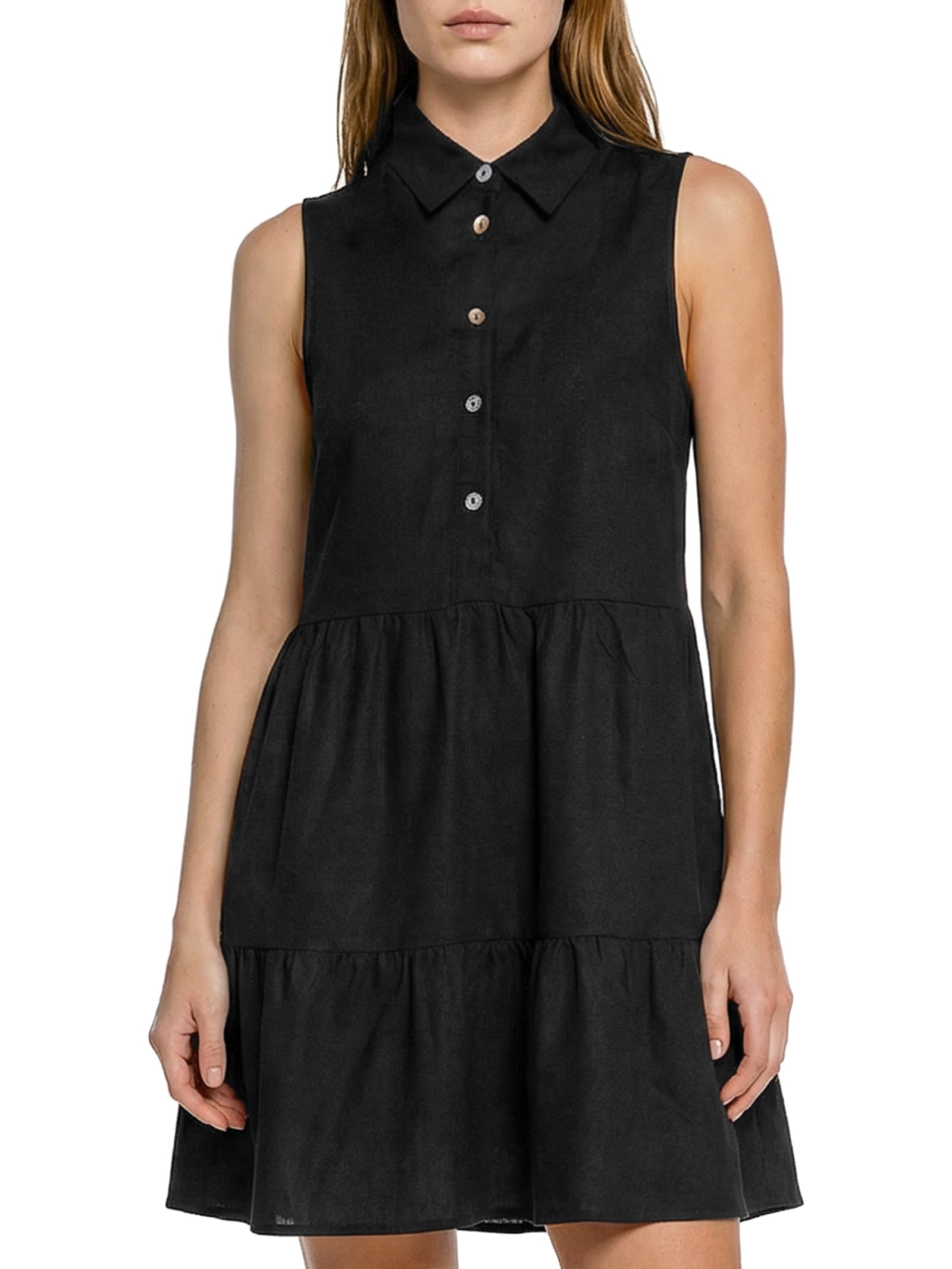 Vestido Sem Manga Preto Hering