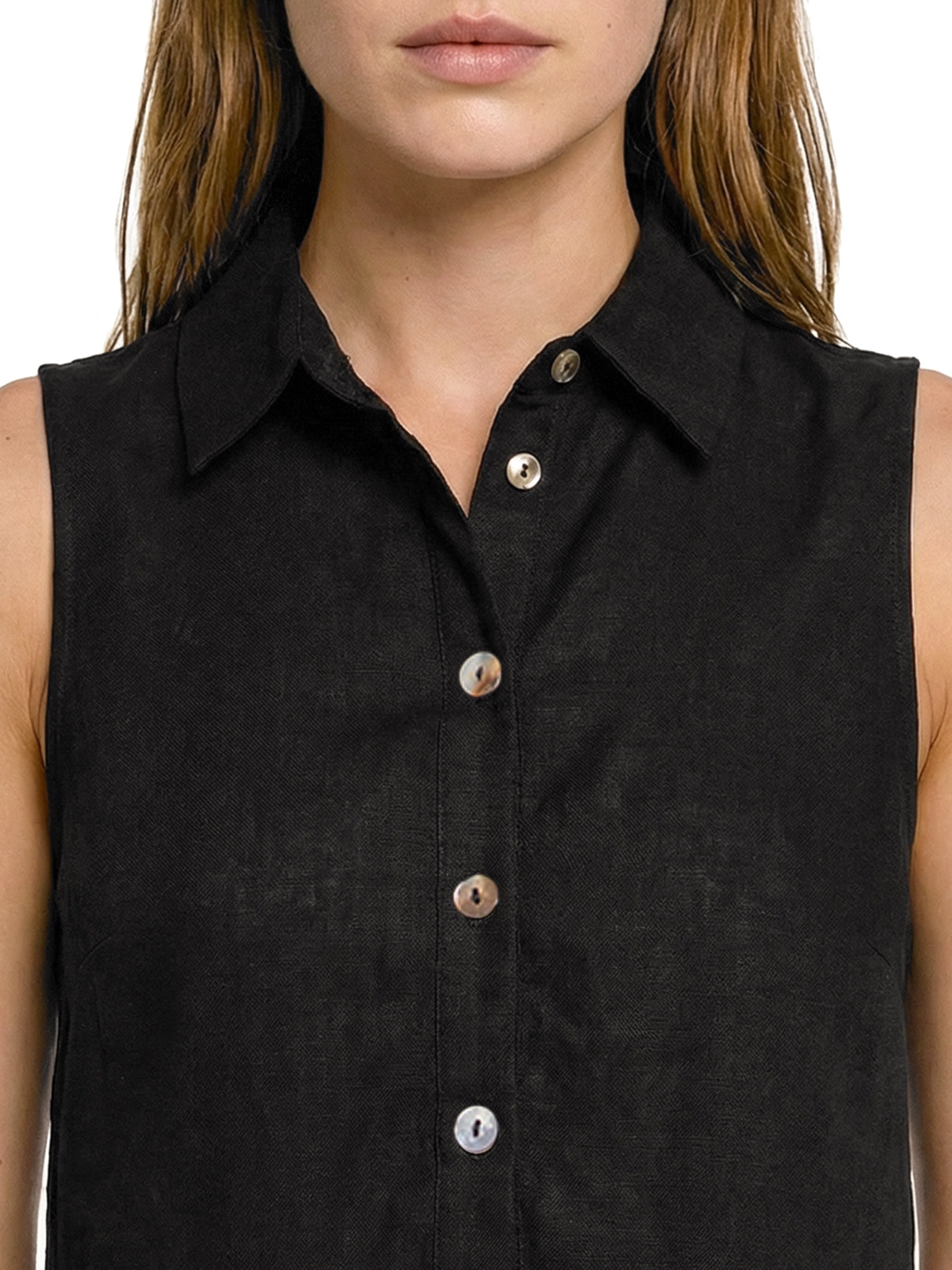 Vestido Sem Manga Preto Hering