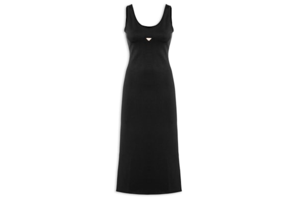 Vestido Sem Manga Super Midi - Preto