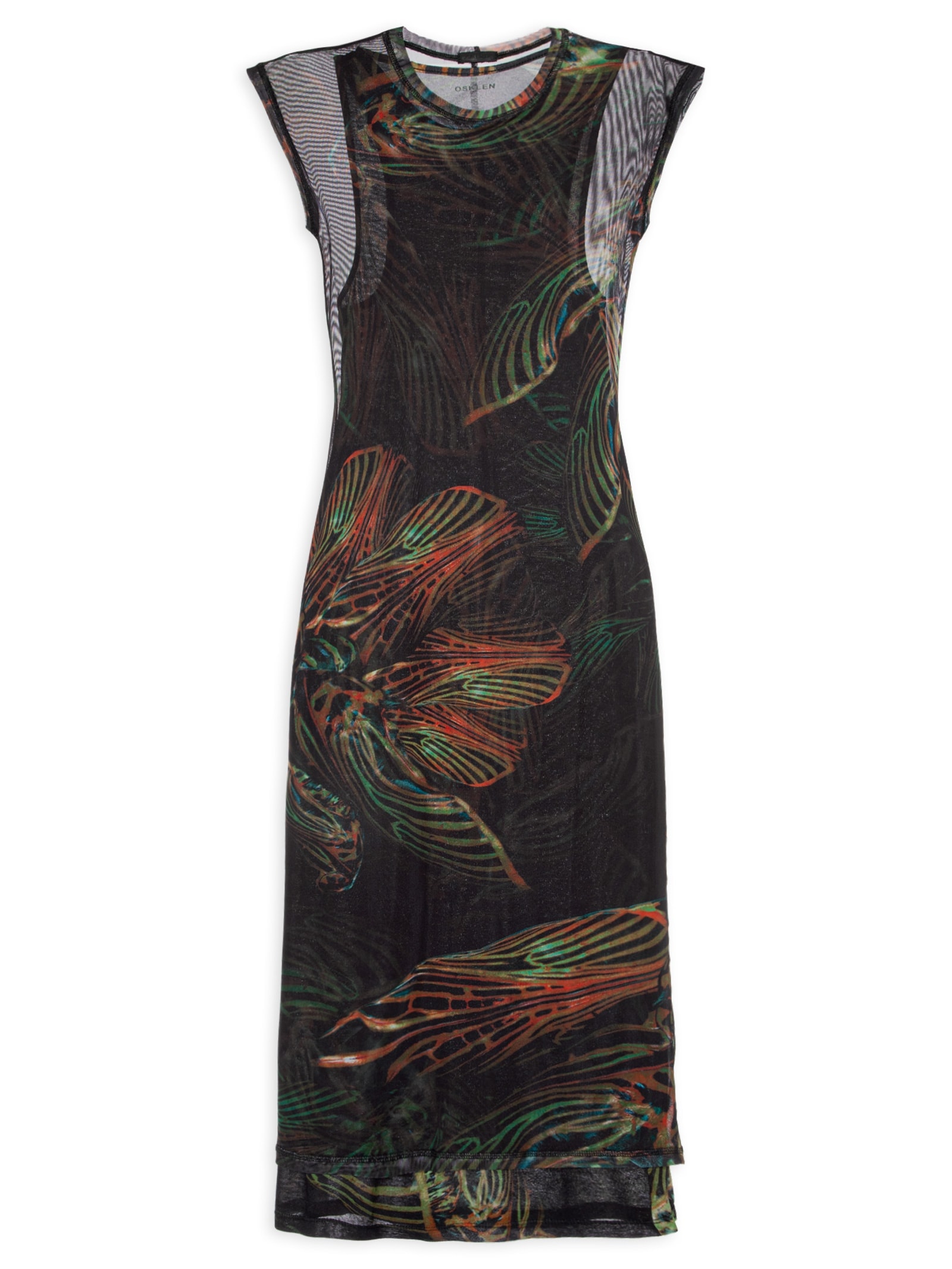 Vestido Sleeveless Tule Pupa Preto Osklen