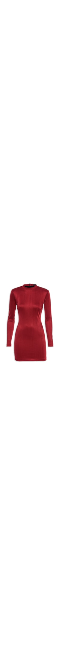 Vestido Slim Bandagem Curto - Vermelho