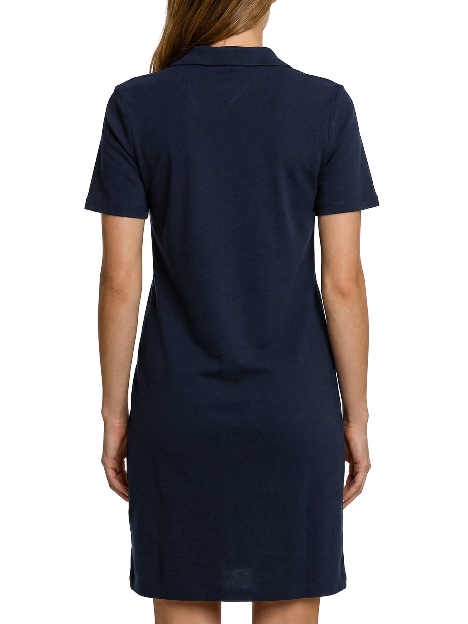 Vestido Slim Open Polo Azul Tommy Hilfiger
