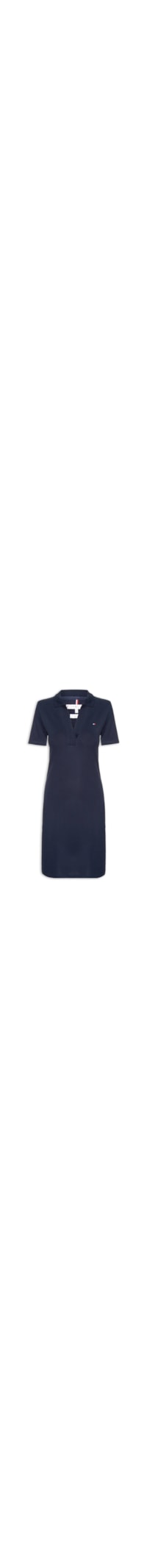 Vestido Slim Open Polo - Azul