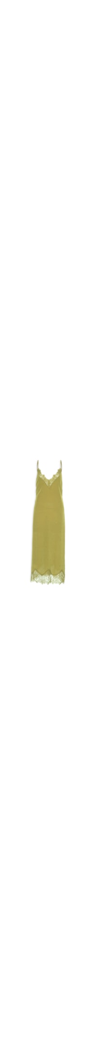 Vestido Slip Com Strass - Verde