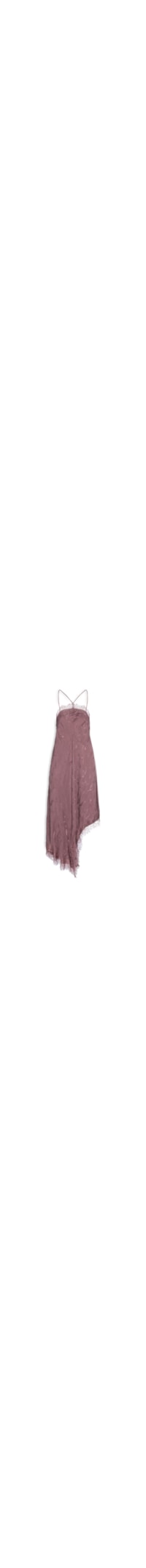 Vestido Slip Jacquard Taupe - Marrom