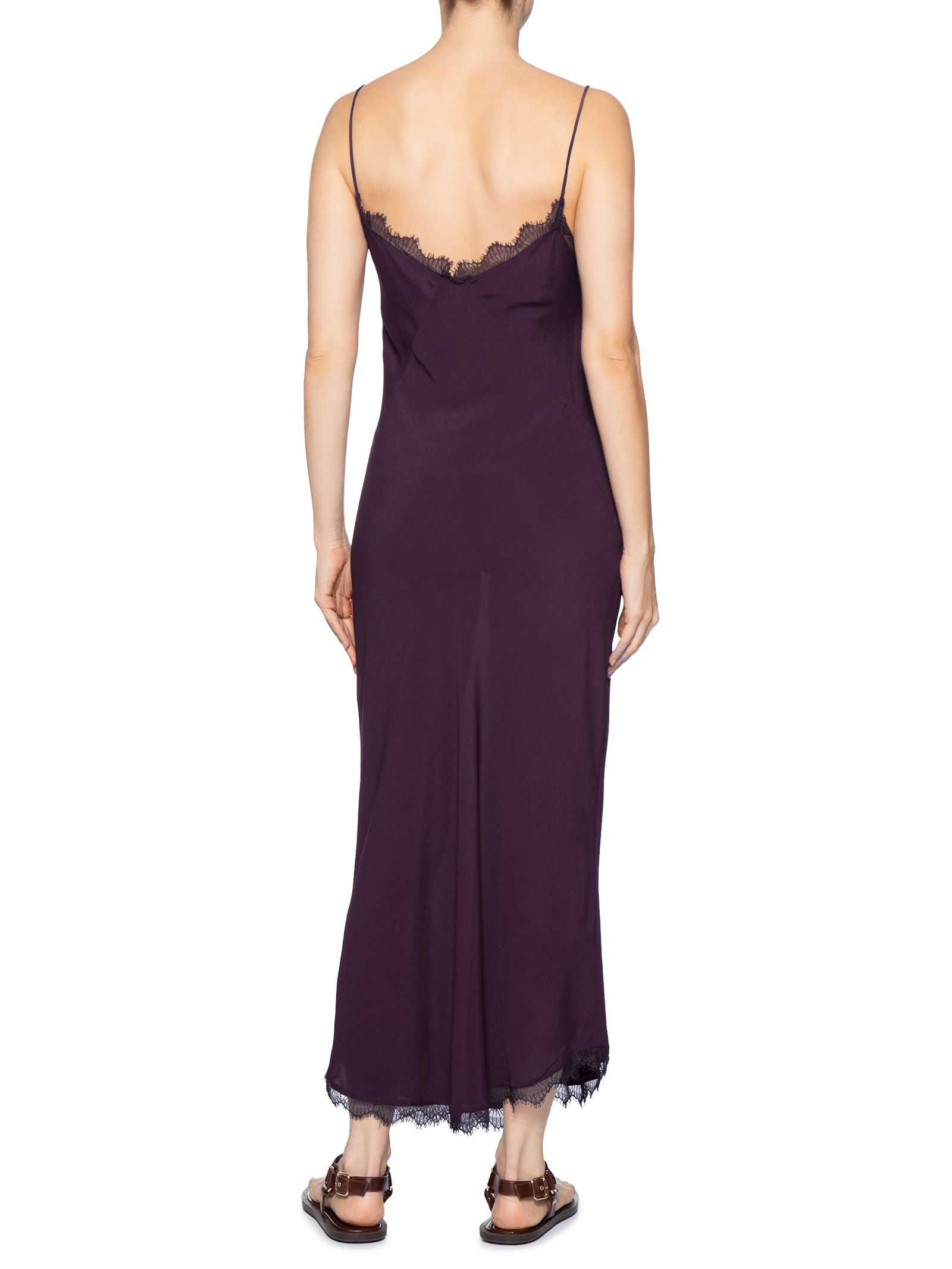 Vestido Slip Rendinha Vermelho Animale