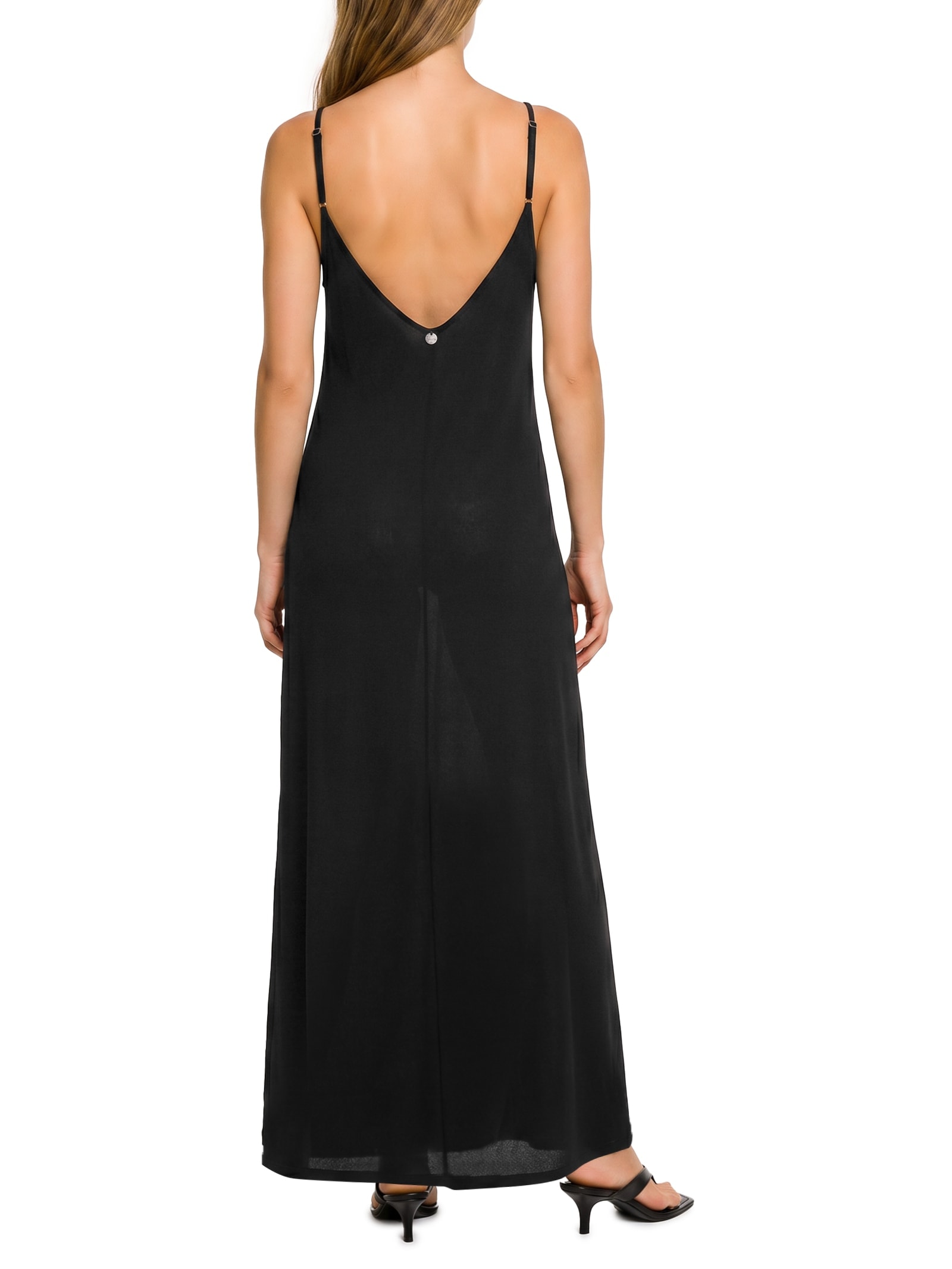 Vestido Slipdress Com Renda Preto My Favorite