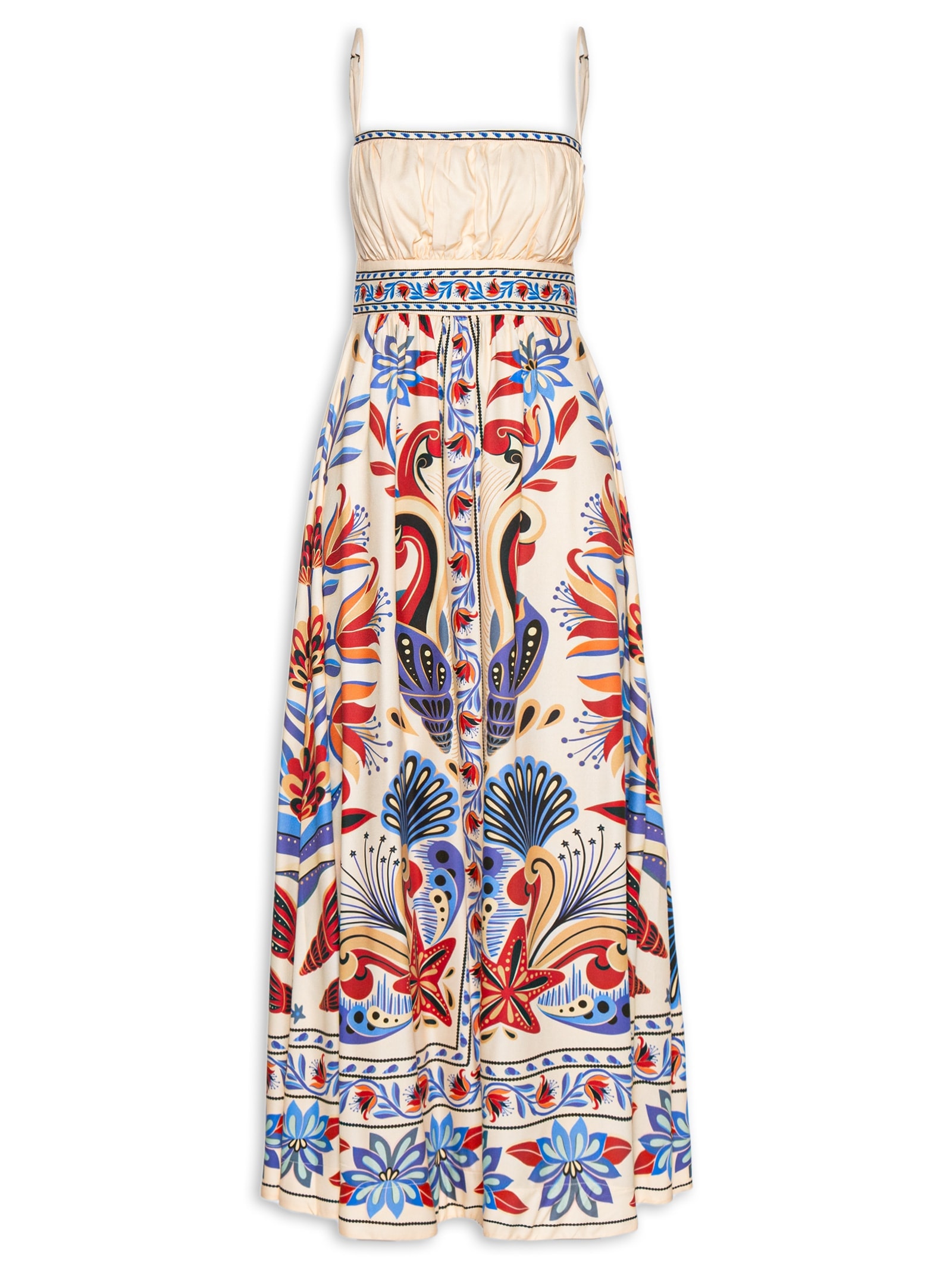 Vestido Sonho De Mar Azul Farm