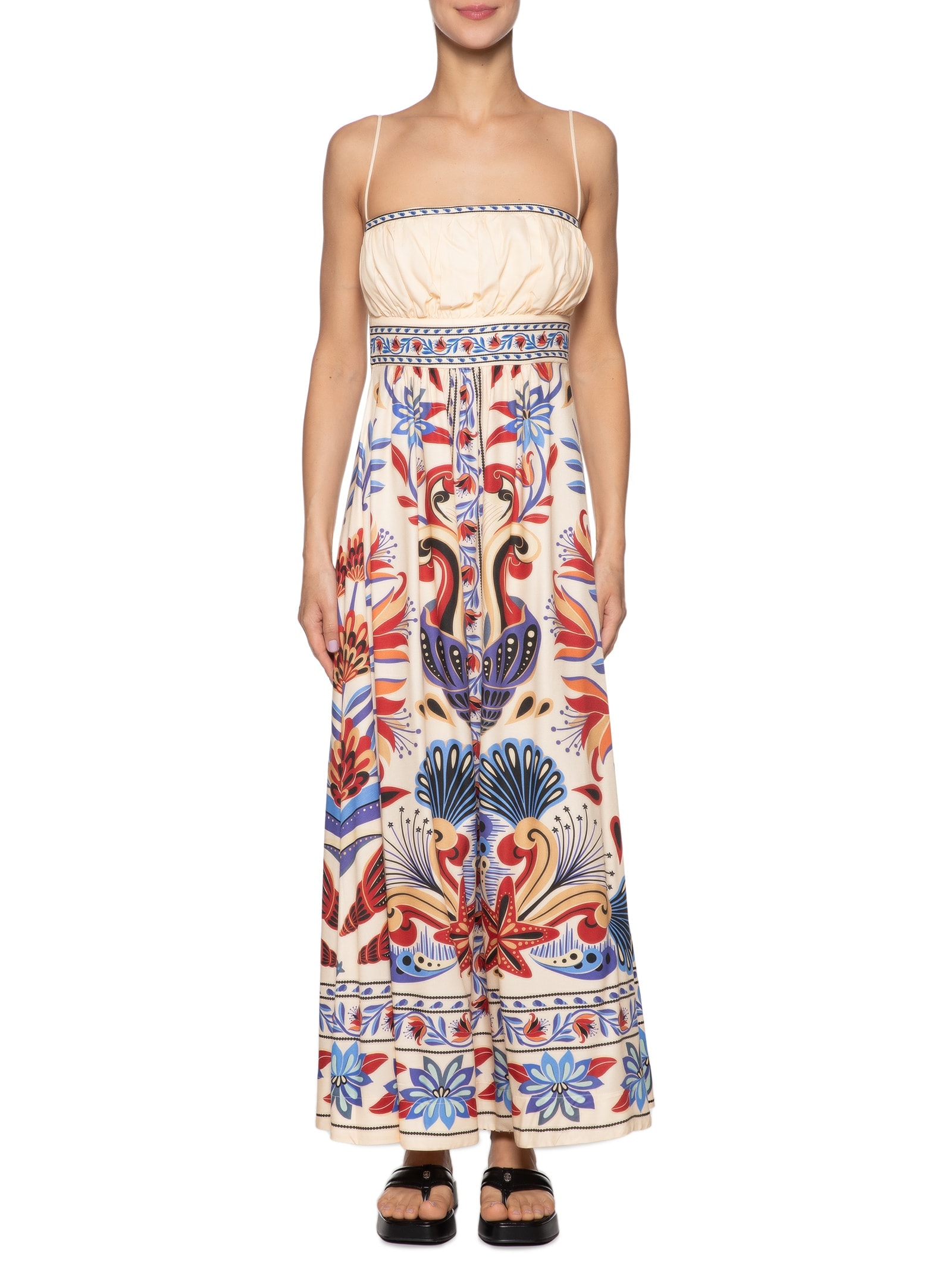 Vestido Sonho De Mar Azul Farm