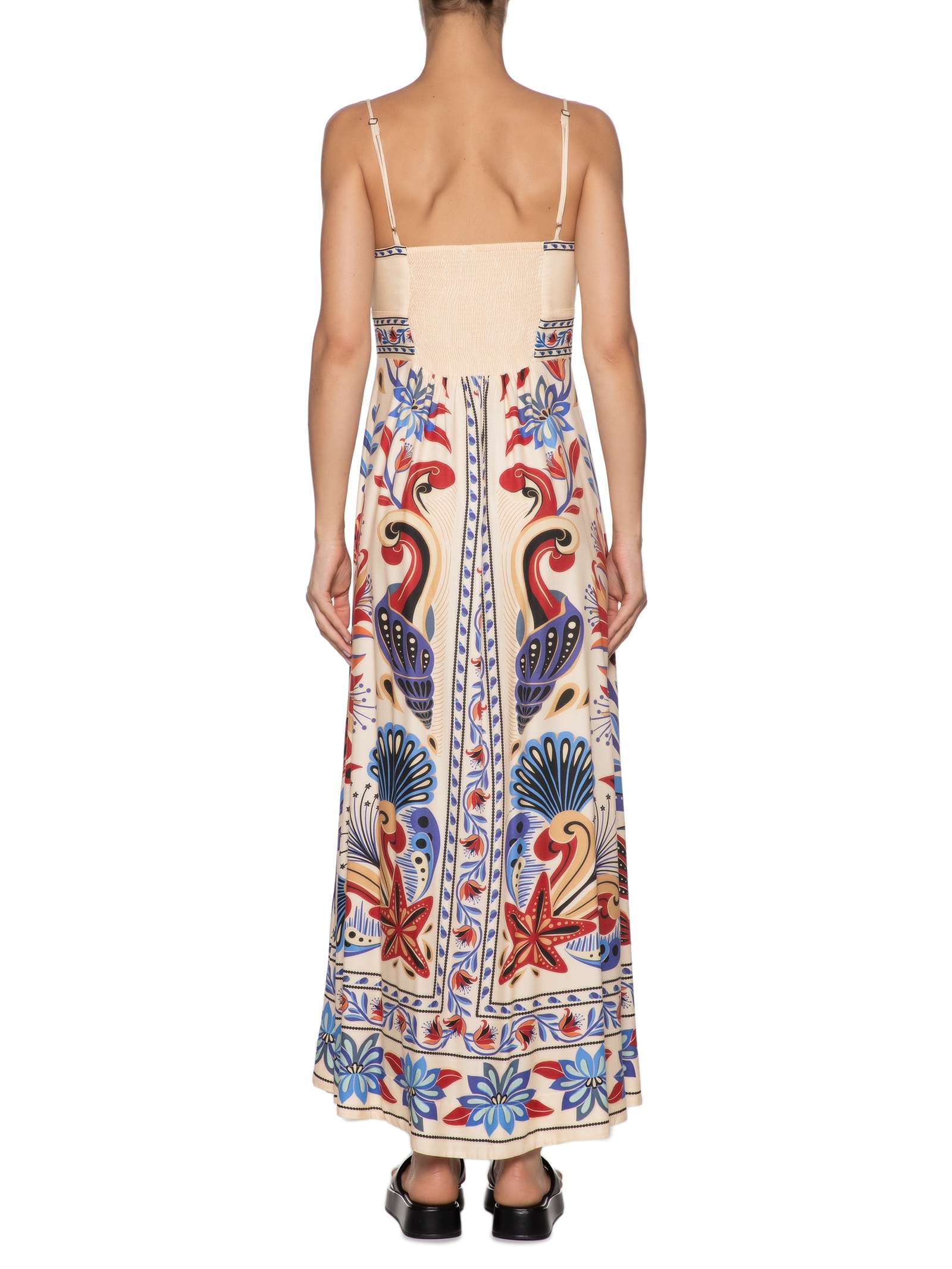 Vestido Sonho De Mar Azul Farm