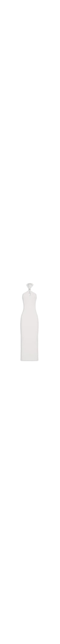 Vestido Super Longa De Alça - Branco