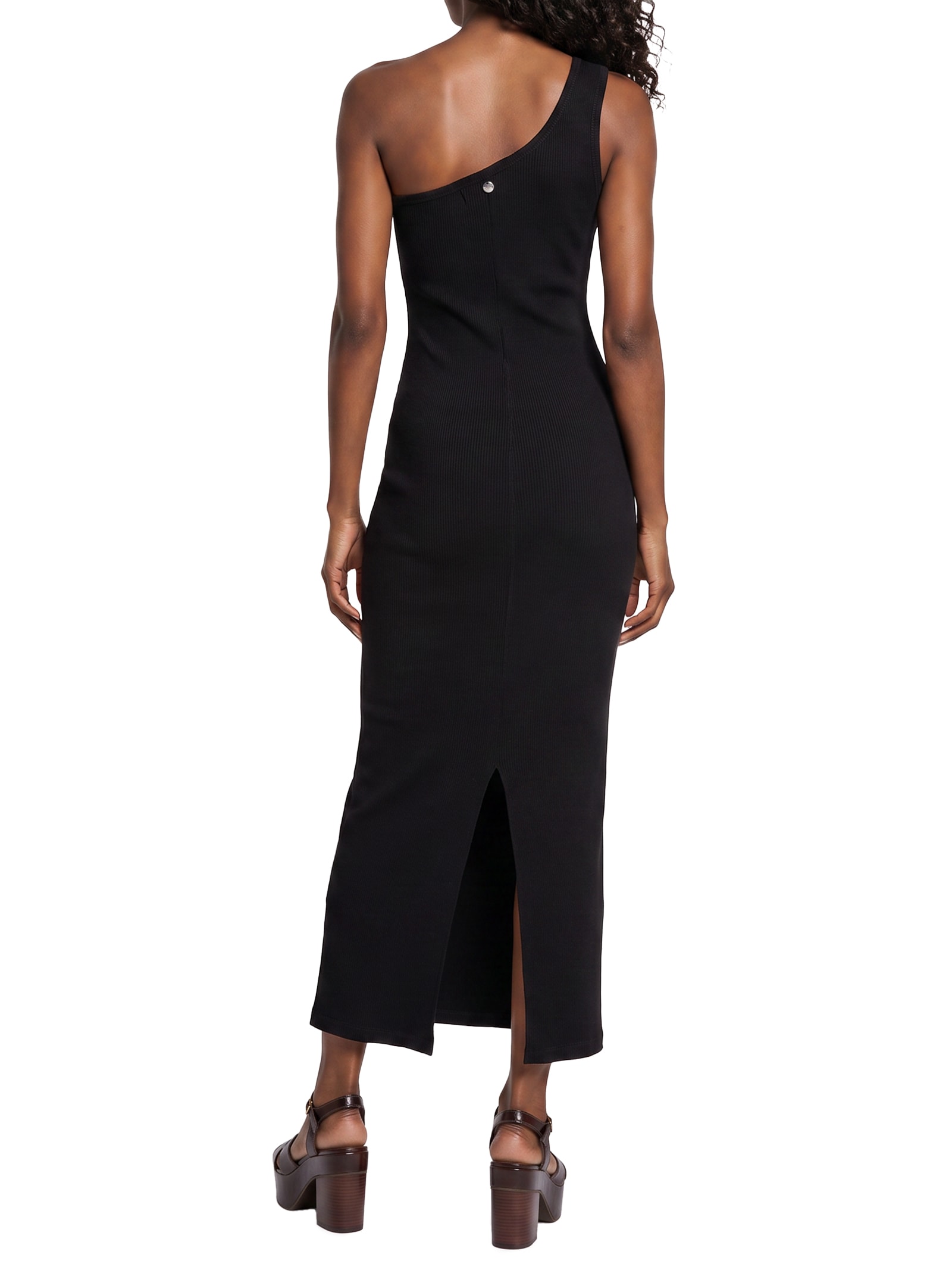 Vestido Super Midi Canelado Preto My Favorite
