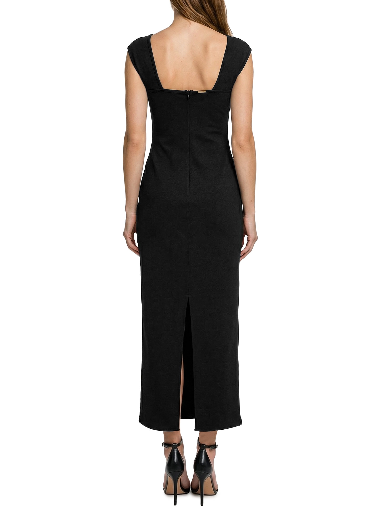 Vestido Super Midi Com Argola Preto Lança Perfume