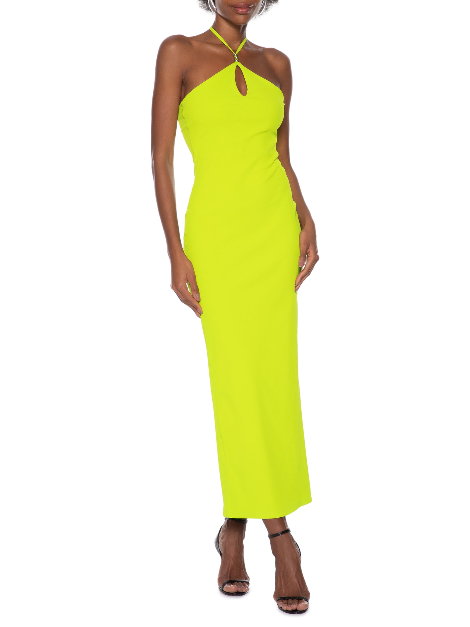 Vestido Super Midi De Alça Verde  My Favorite