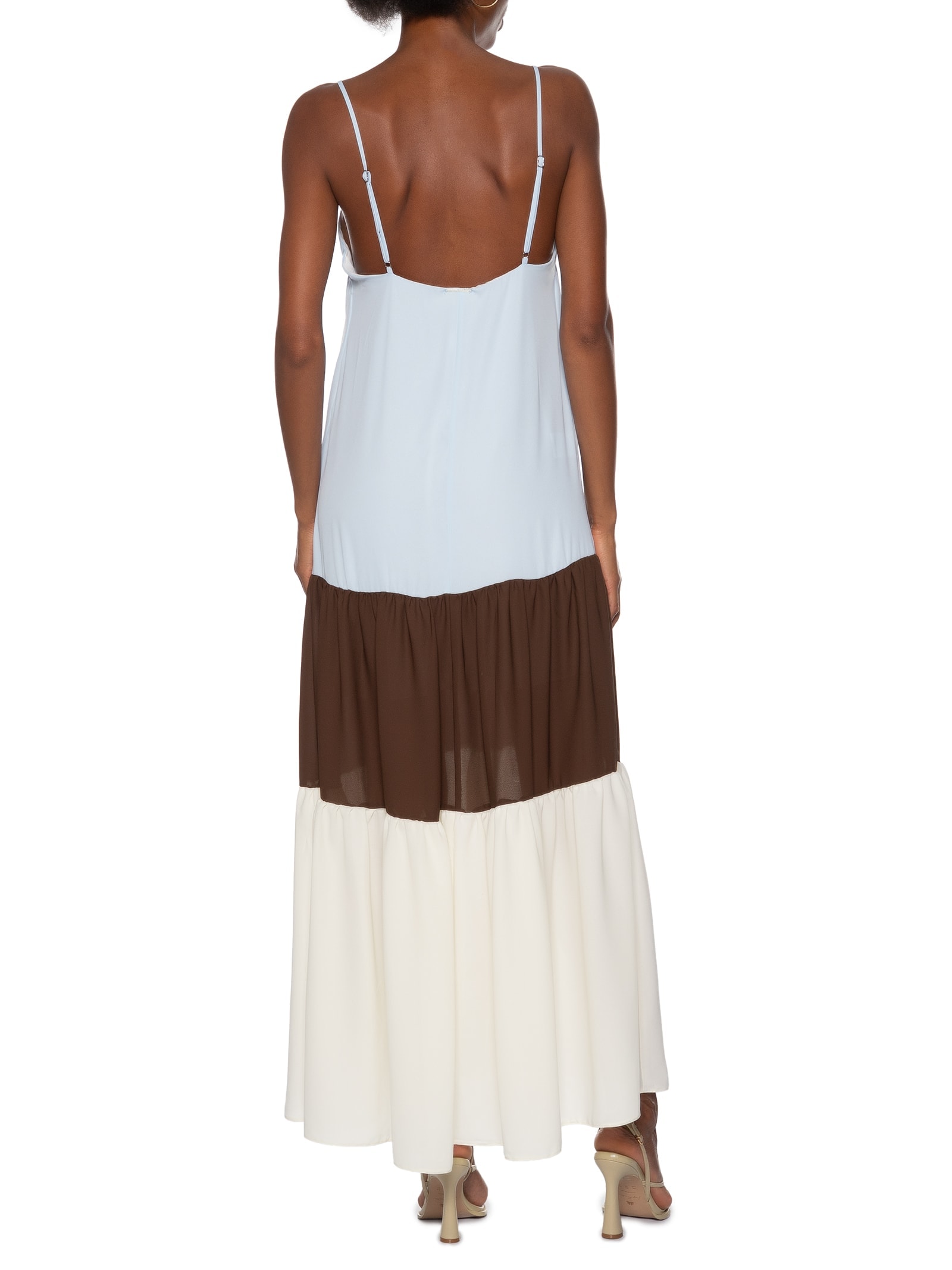 Vestido Super Midi De Alças Azul My Favorite