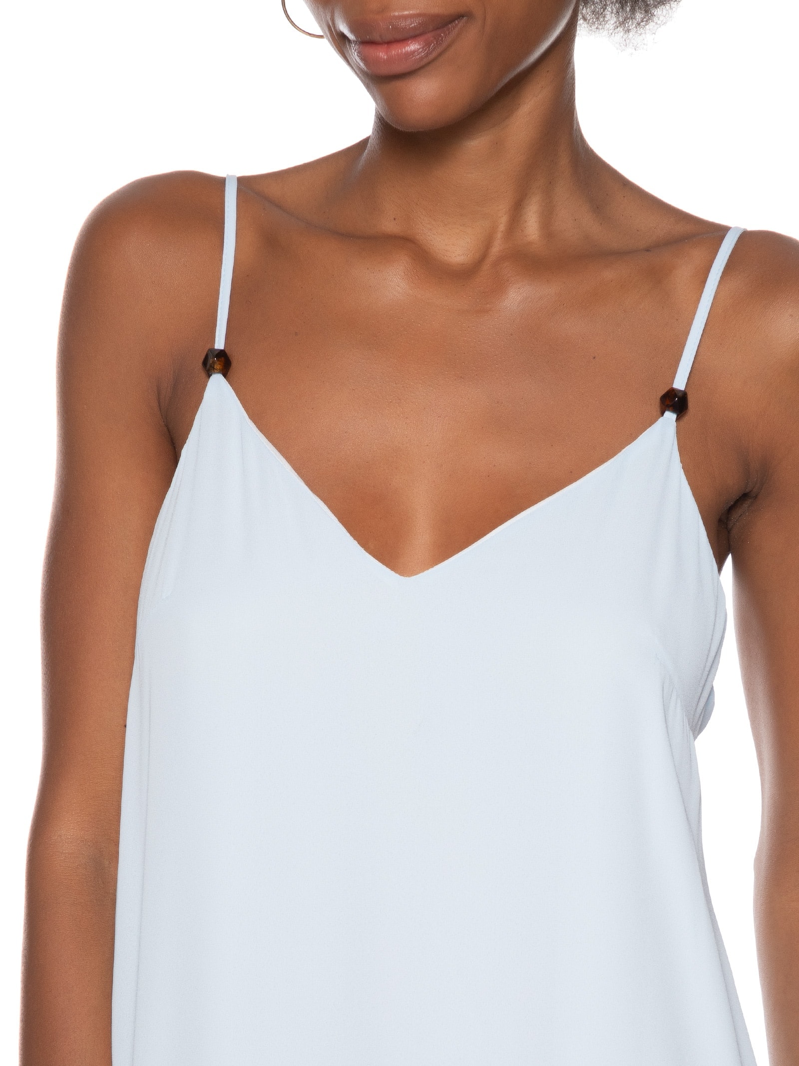 Vestido Super Midi De Alças Azul My Favorite