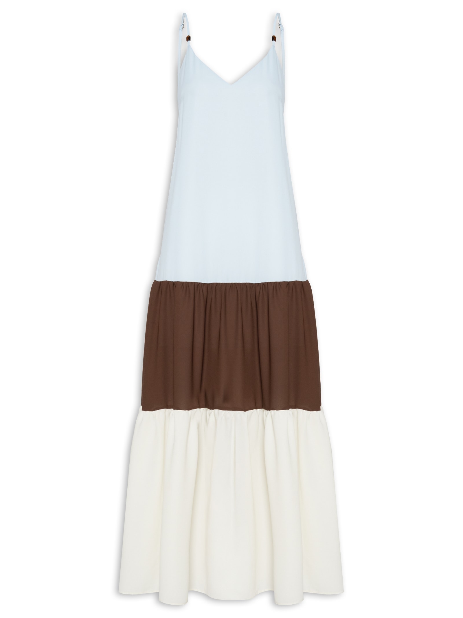 Vestido Super Midi De Alças Azul My Favorite