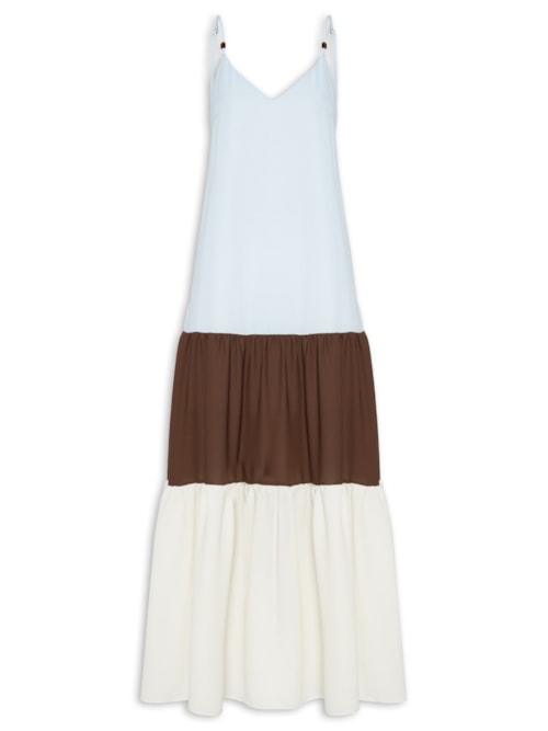 Vestido Super Midi De Alças – Azul