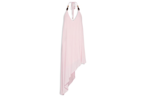 Vestido Super Midi Frente Única - Rosa
