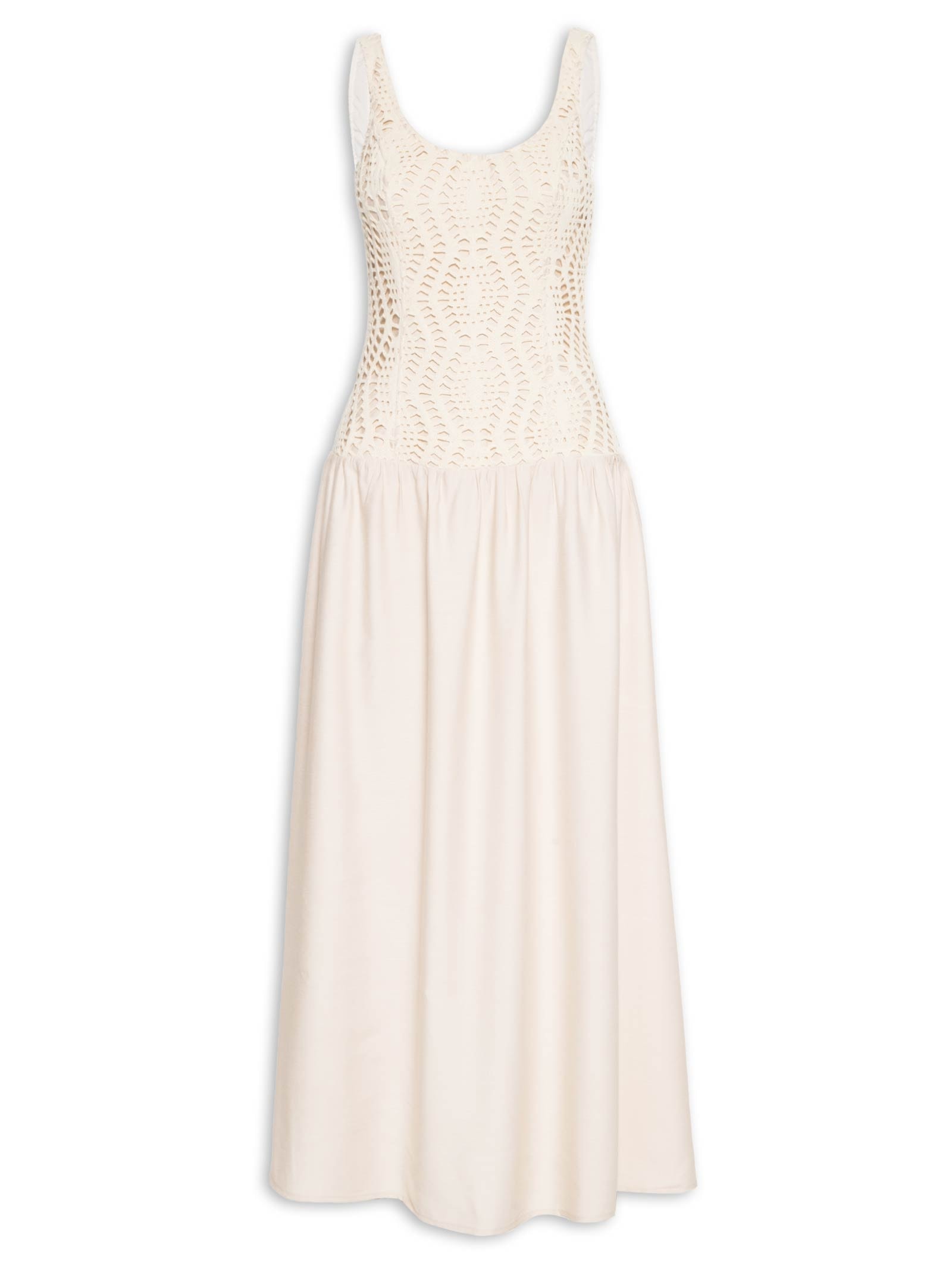 Vestido Super Midi Off White My Favorite