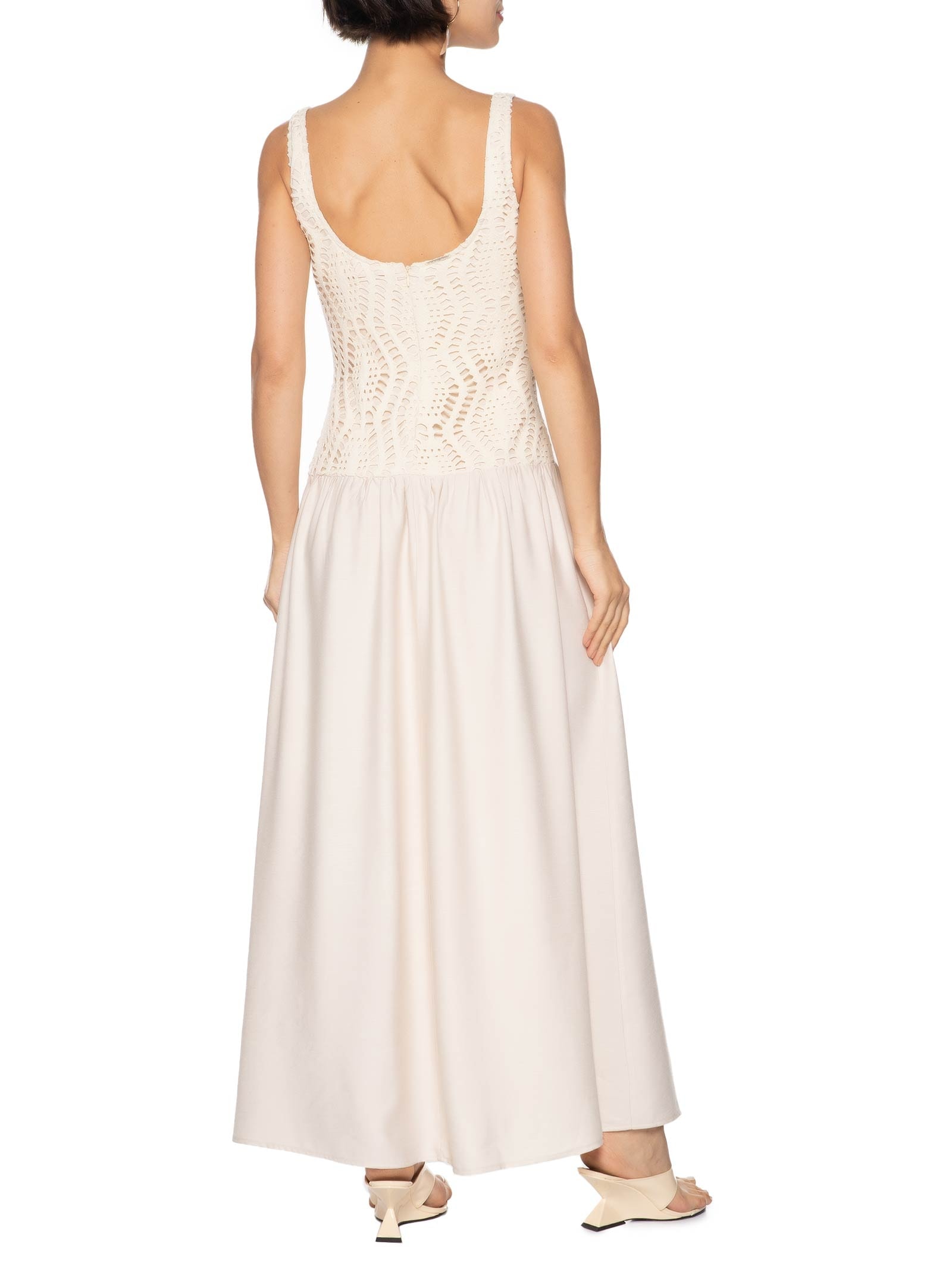 Vestido Super Midi Off White My Favorite