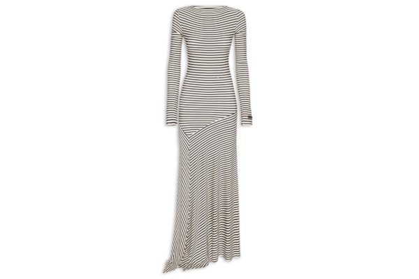 Vestido Super Midi Pontas Assimétricas - Azul