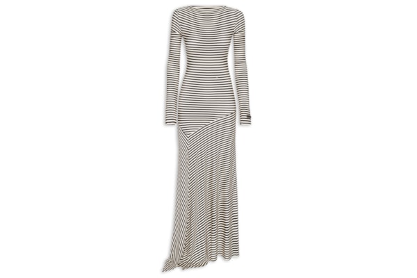 Vestido Super Midi Pontas Assimétricas - Azul