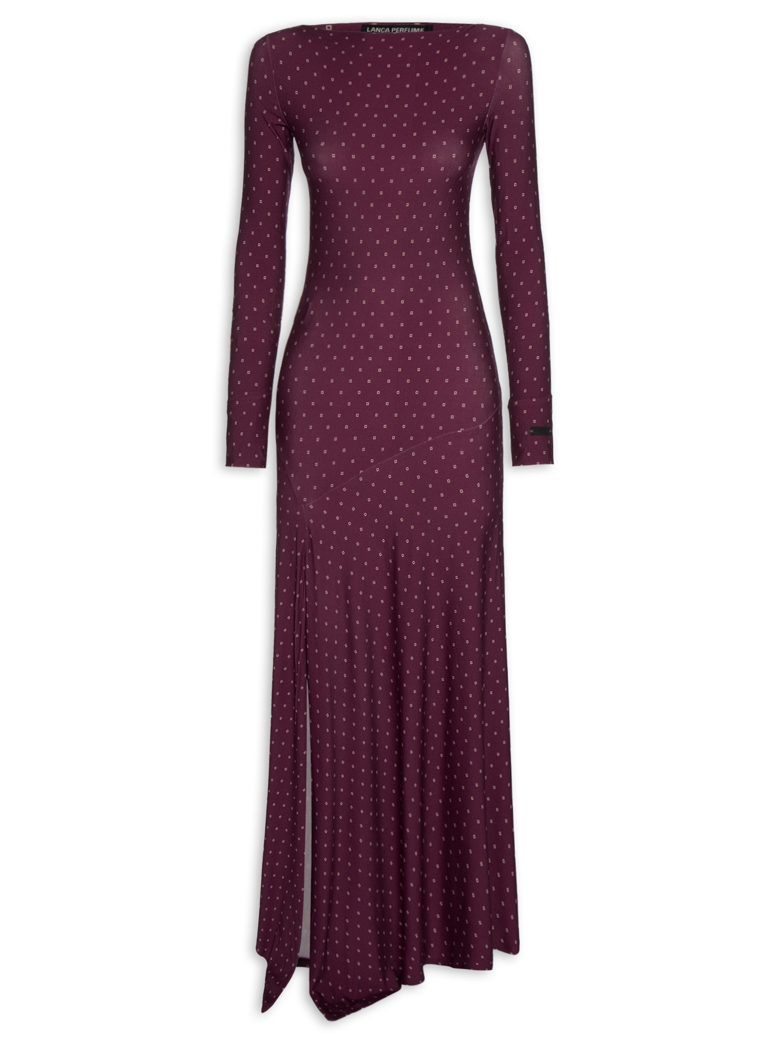 Vestido Super Midi Pontas Assimétricas Vermelho Lança Perfume
